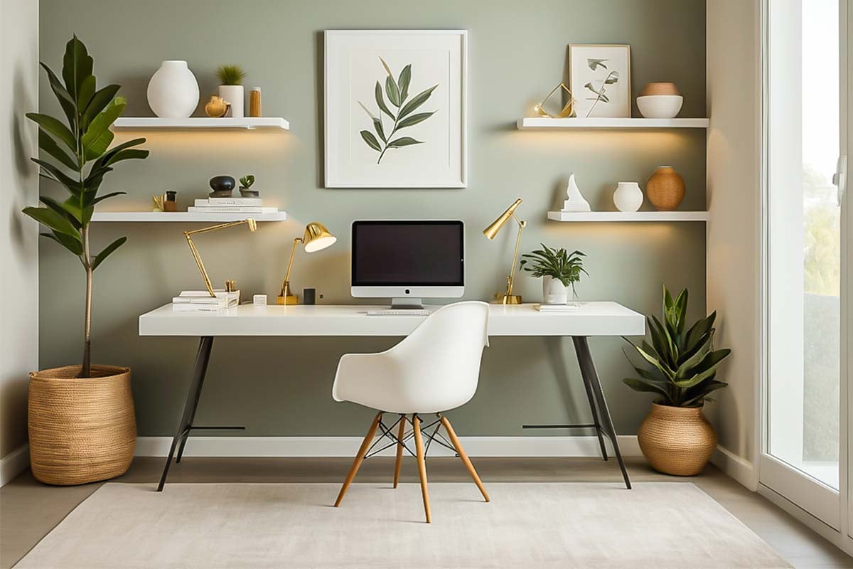 Modern Minimalist Workspace with a Natural Touch 1200x800