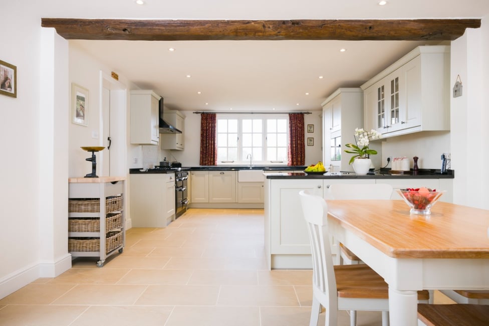Modern open plan farmhouse kitchen 1200x800px